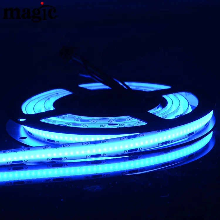 1 м 336 пикселей 1008 светодиод на метр 5 В адресуемый COB RGB smart LED