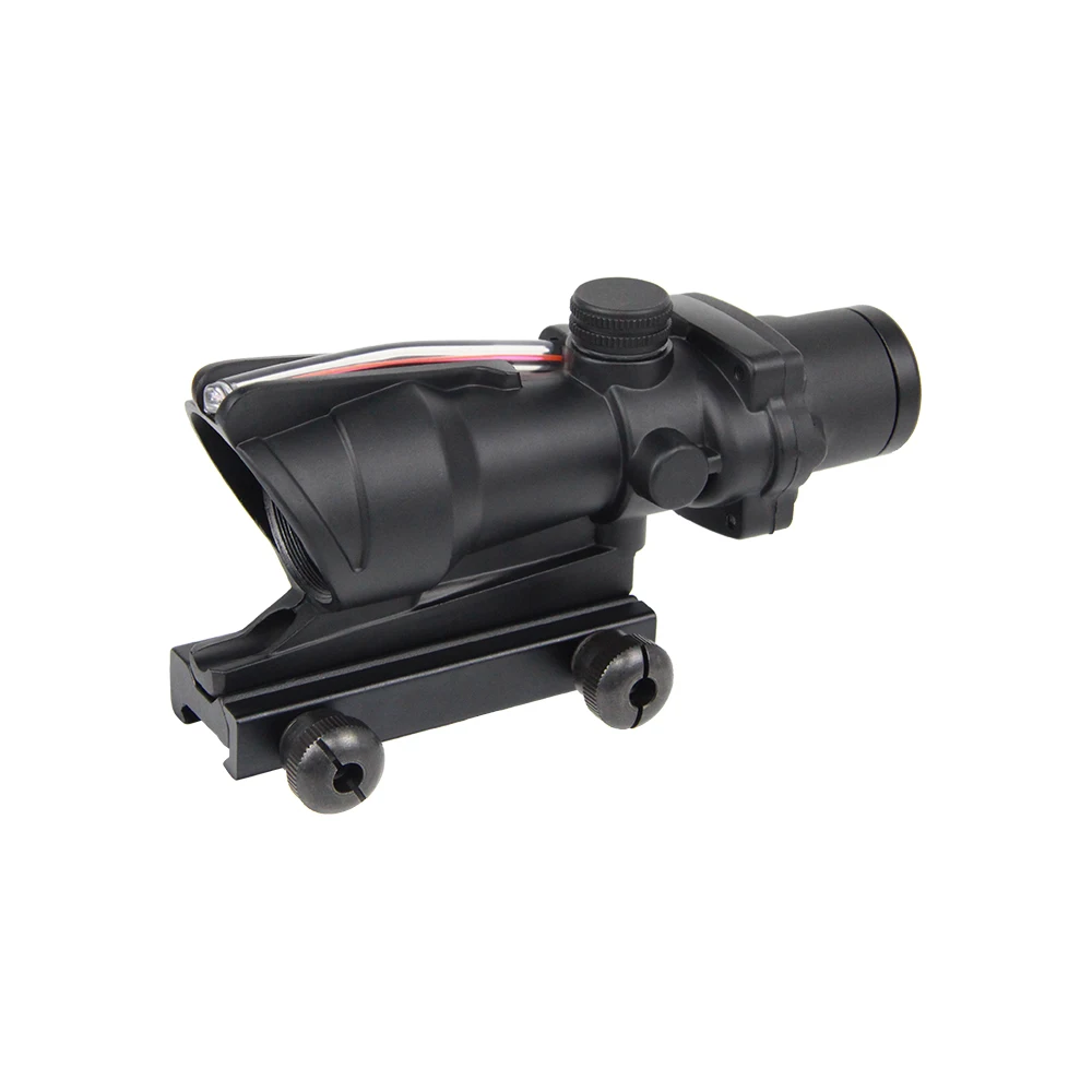 Holosun 4X32 ACOG Optic Red Fiber Sight Red Dot Illuminated Scope Tactical Optical Sight Hunting
