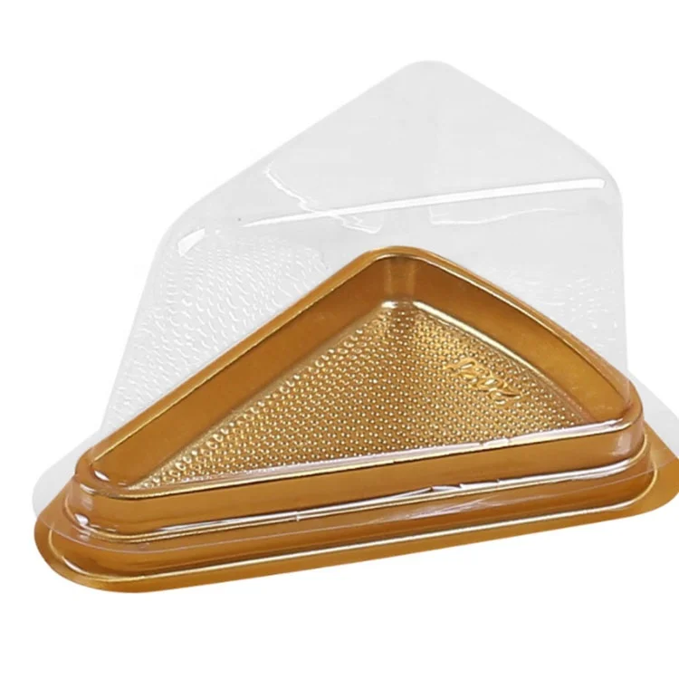 
Takeaway clear plastic triangle PET cake box 