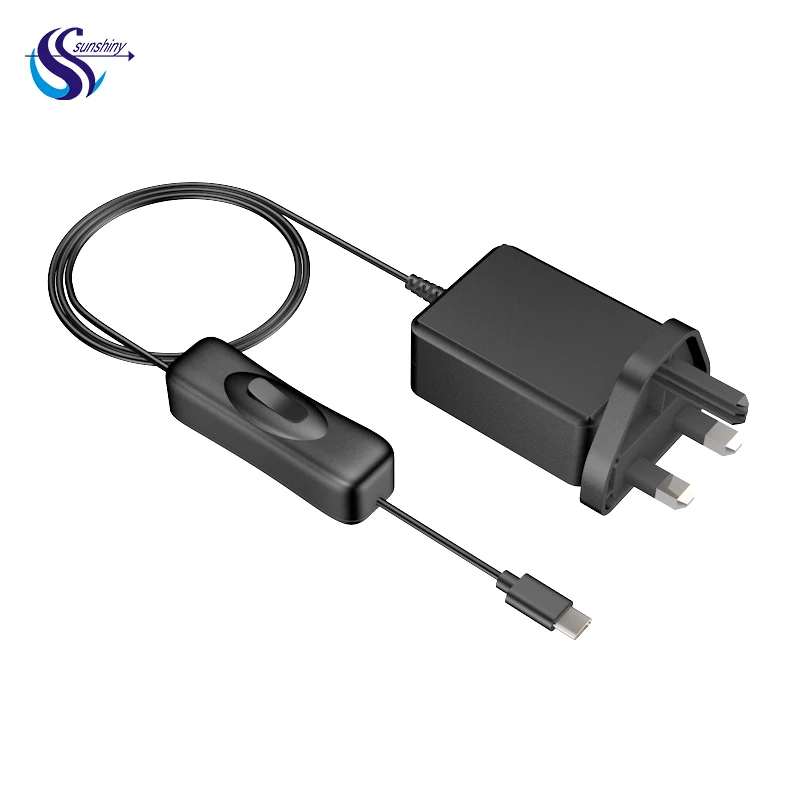 ac to dc adapter output 5V 2.5A 2.6A 3A raspberry pi 3 4  nintendo switch power adapter with new button