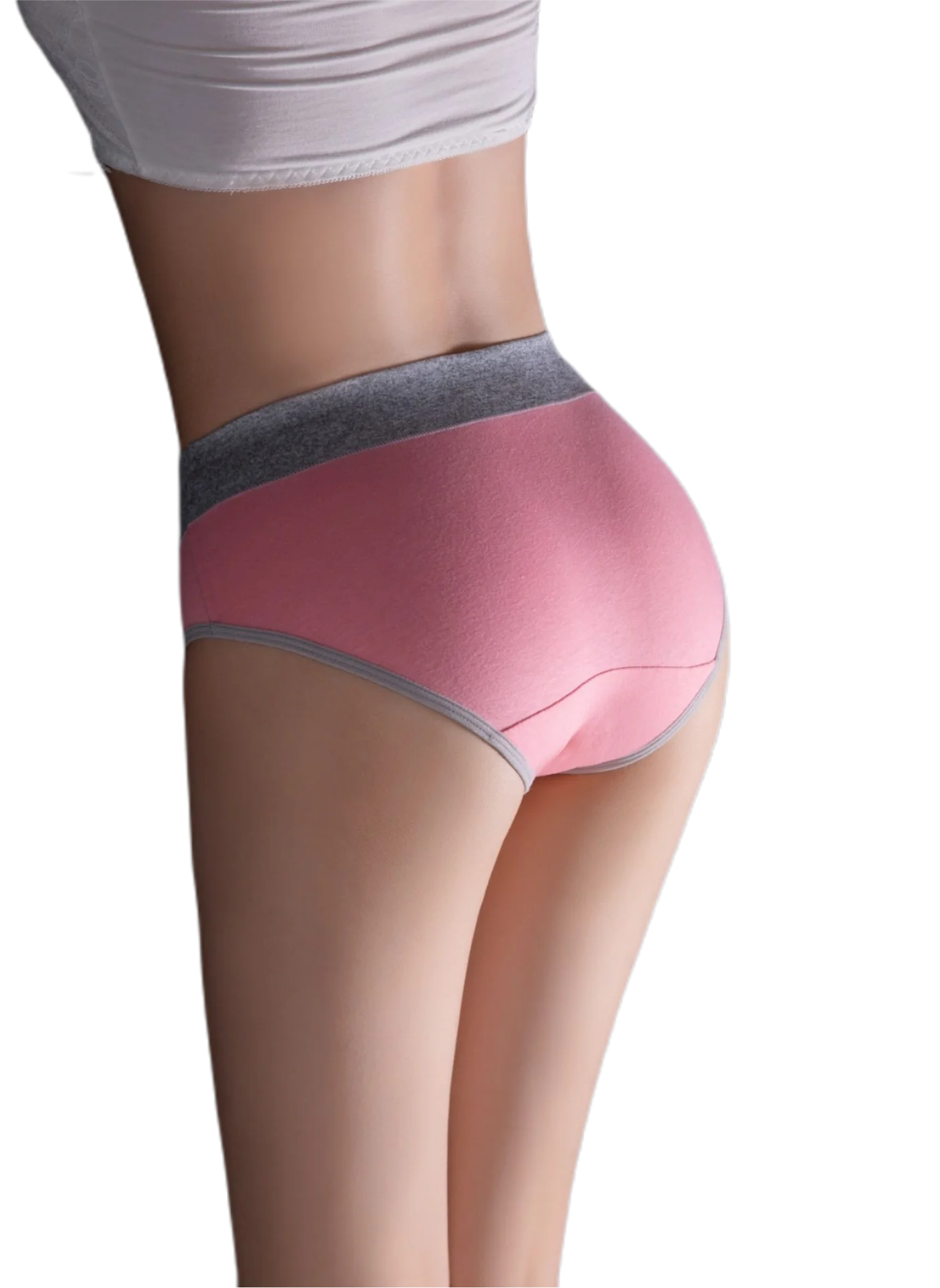 Women Plus Size Underwear Underwear Panties Contrast Color Breathable Women Panties Mid-rise Comfortable Cotton Bikini for Women