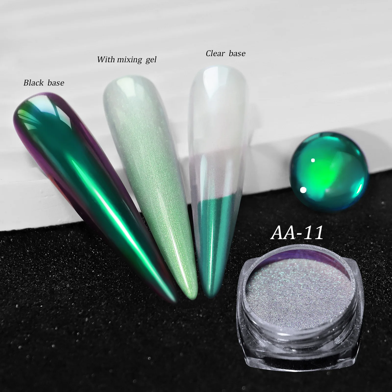 Nail Salon Manicure Pigment Glitter Dust Chrome Nail Powder Metallic Mirror Effect Pigment