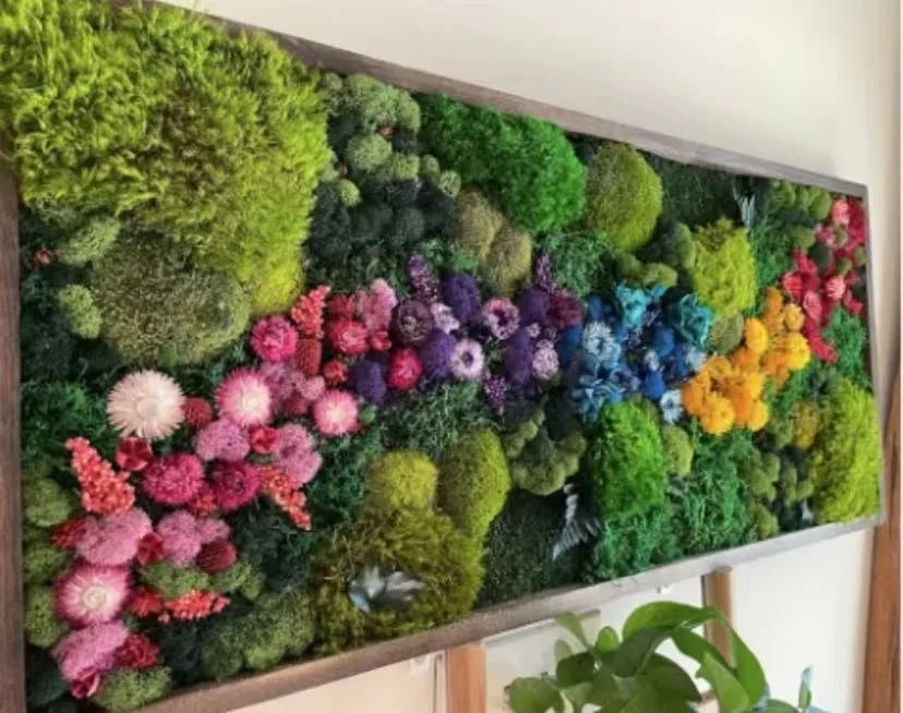 Искусственный мох трава стена зеленая индивидуальная искусственная реальная консервированная Настенная картина рамка для картин декоративная панель