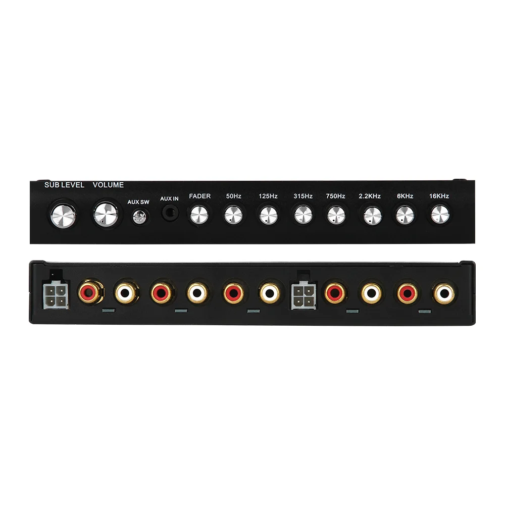 New arrival 7-band Stereo Crossover Car Equalizer For Car Amplifier Adjustable Frequency