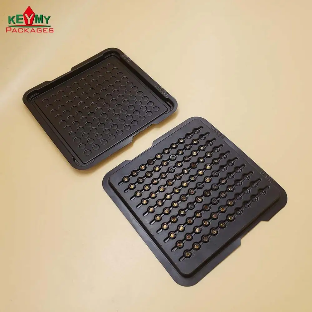 customize black antistatic PS tray for electronic components from Shenzhen ISO auditied factory