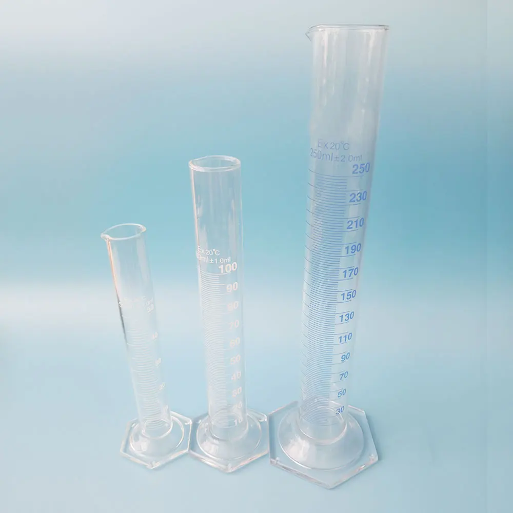 Wholesaler Lab Different Sizes 100Ml Glass Measuring Cylinder