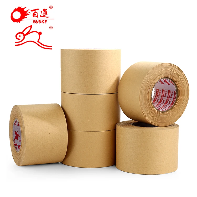 Oem Custom your logo Eco- Friendly Writable Kraft Paper Gummed Tape