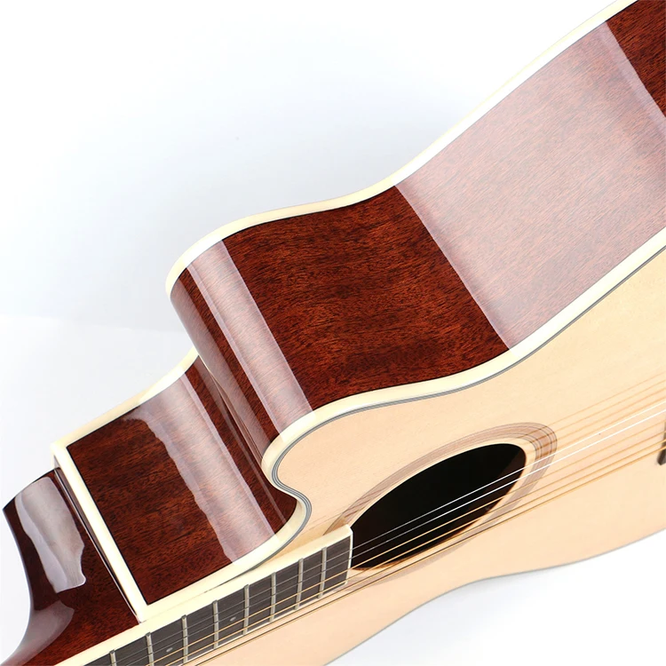 38 inch 6 string Guitar Solid Wood Acoustic Guitar High quality Classical Natural Color Classic Acoustic Guitar