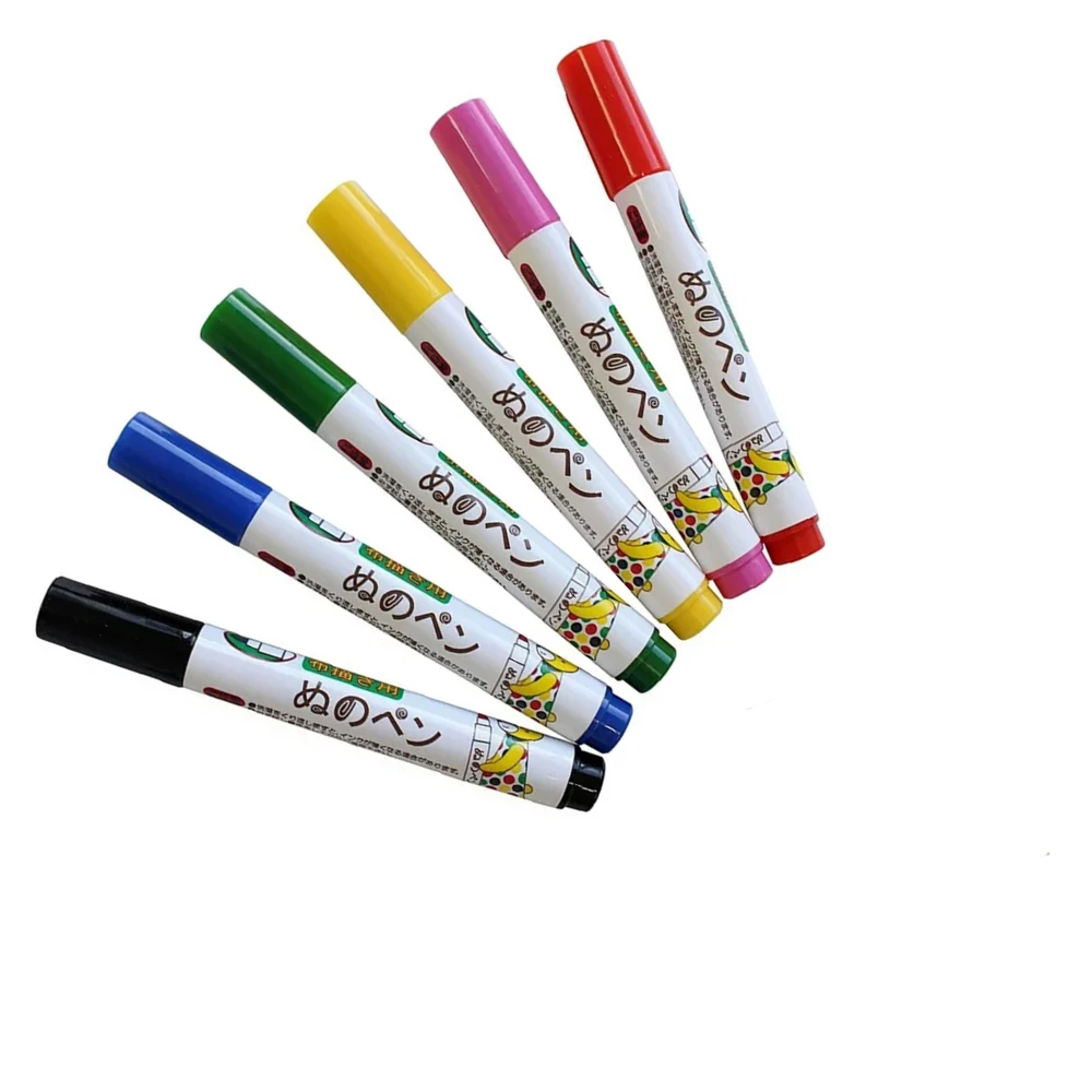 NUNO Pen Set 6 Colors Hot Selling Liquid Chalk Acrylic Marker Pen Whiteboard Marker Pens Made in Japan for Student Supplies JP