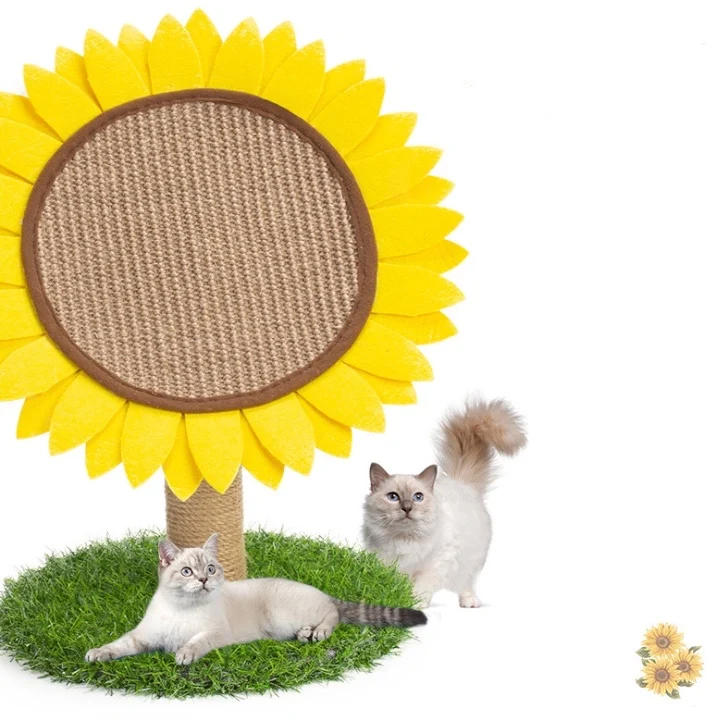 New Arrival Flower Shape Pet Toy Cardboard Cat Scratcher Board
