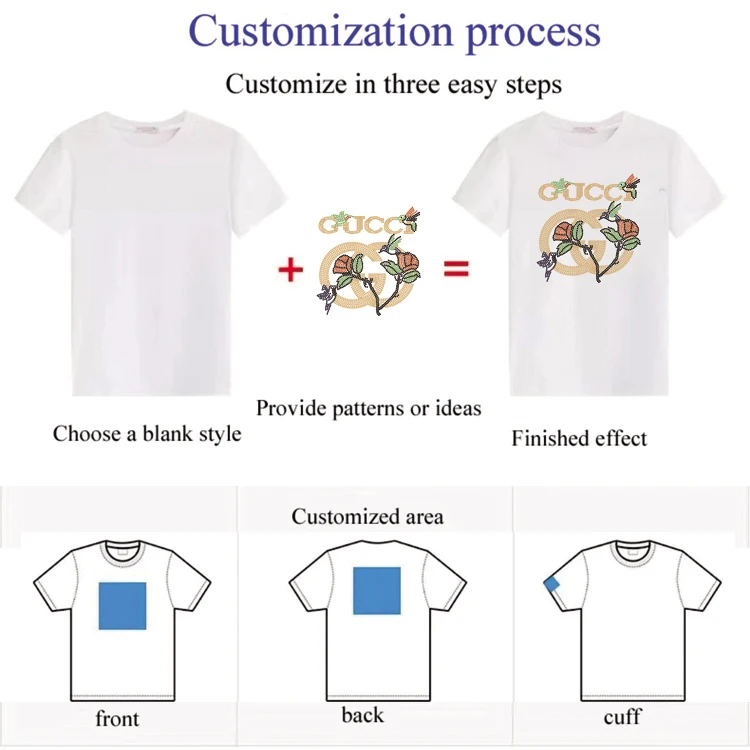 rhinestone screen printed t-shirt custom Oversize Drop Shoulder 100% Cotton Plain Heavyweight Custom LOGO Black T-Shirts Men