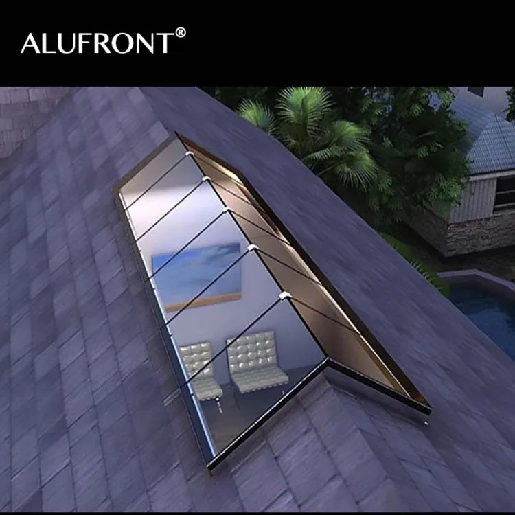 
Professional manufacturer double glass Aluminium fix roof Skylight 