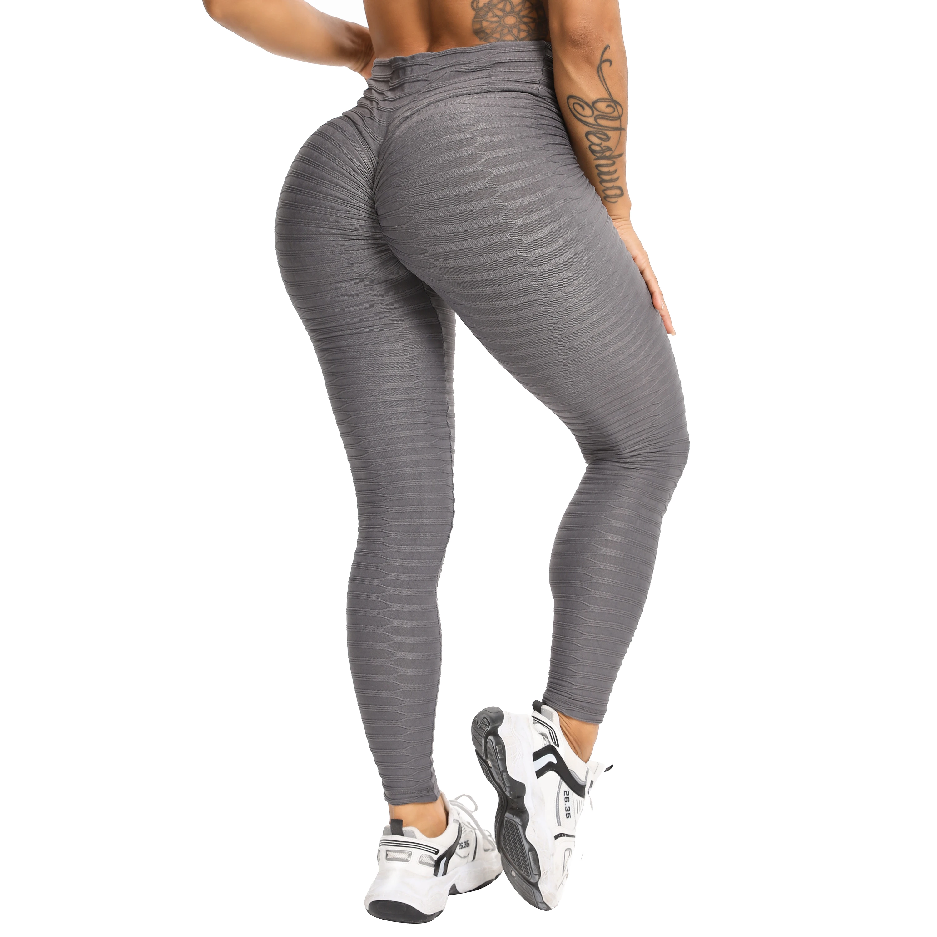 Buttlifting Nylon Pants Ladies Soft Stretchy Yoga Workout Spandex Sportswear Butt Lift Gym Shape Leggings