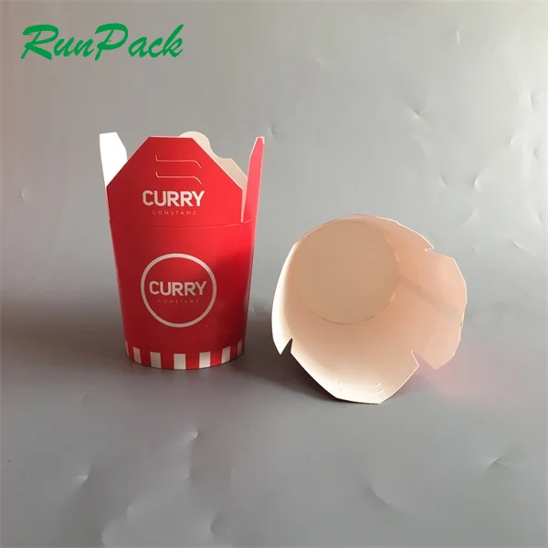 16oz 26 oz 32 oz disposable printed pasta food packaging take away noodle box custom