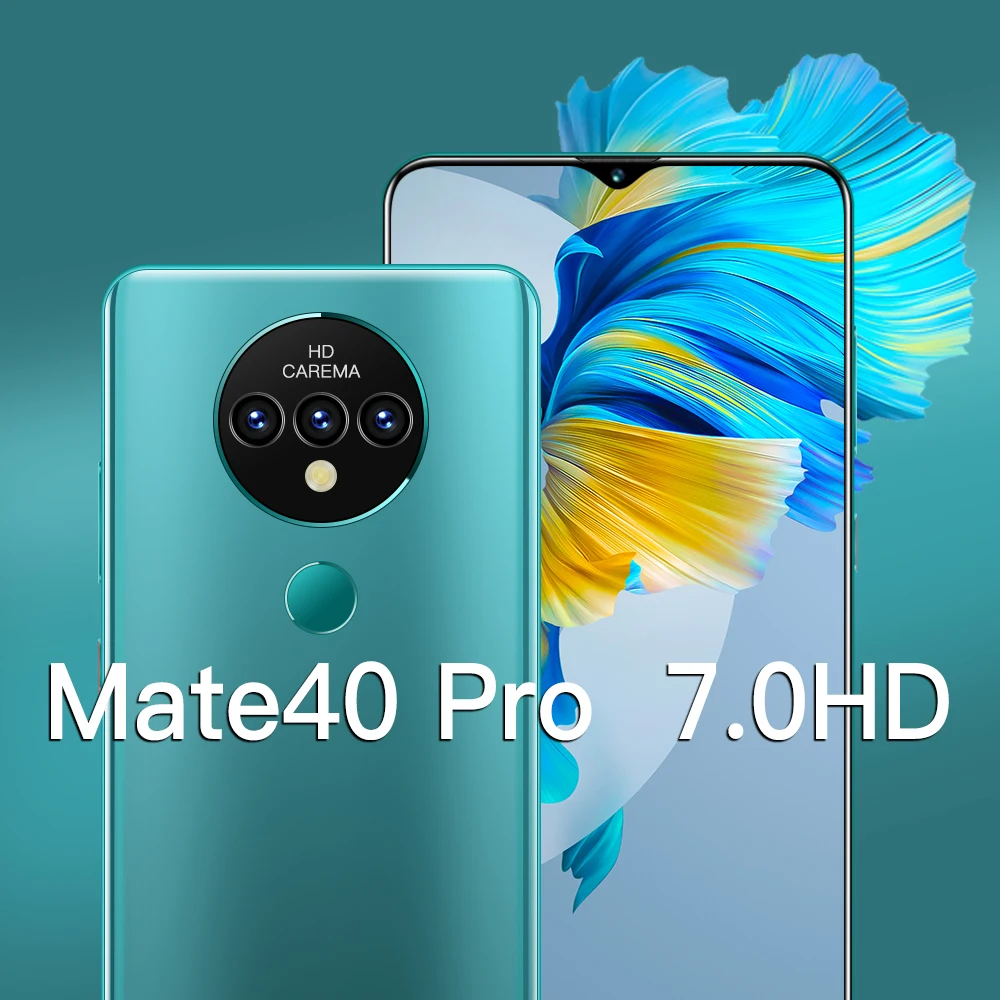 Новинка mate40 pro 7 0 дюймов разблокированный мобильный телефон huawei 5g
