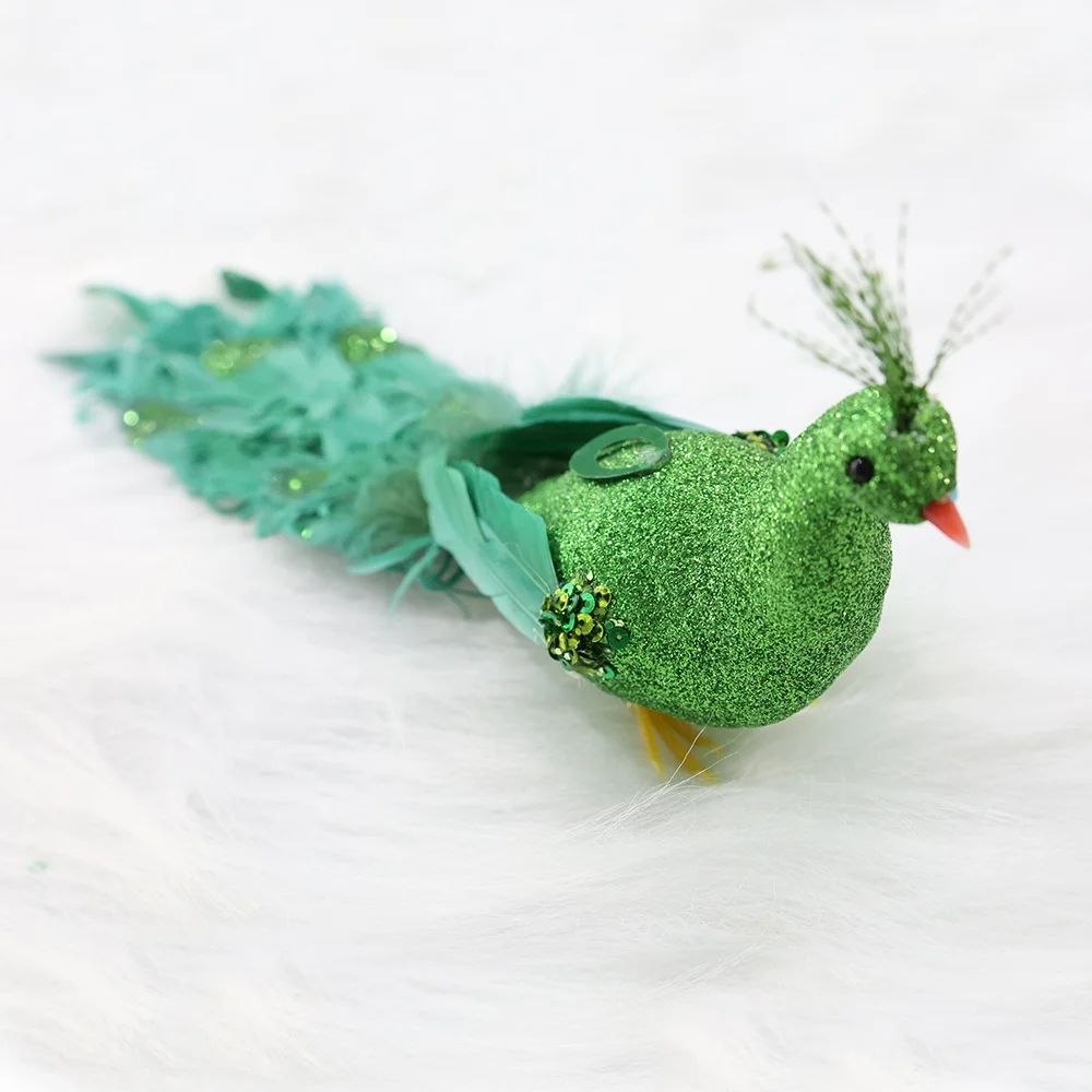 INUNION Wholesale Christmas Ornaments Decoration Artificial Simulation Foam Bird with Clip