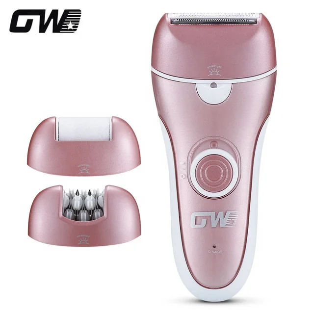 3 In 1 Cordless Female Women Epilator Hair Removal Waxing Machine Shaver Depilador Electric Lady Callus Remover
