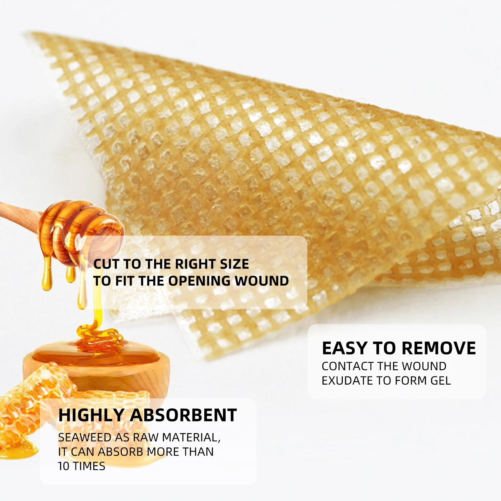 True Manufacturer Manuka Honey Gauze Dressing customized supported