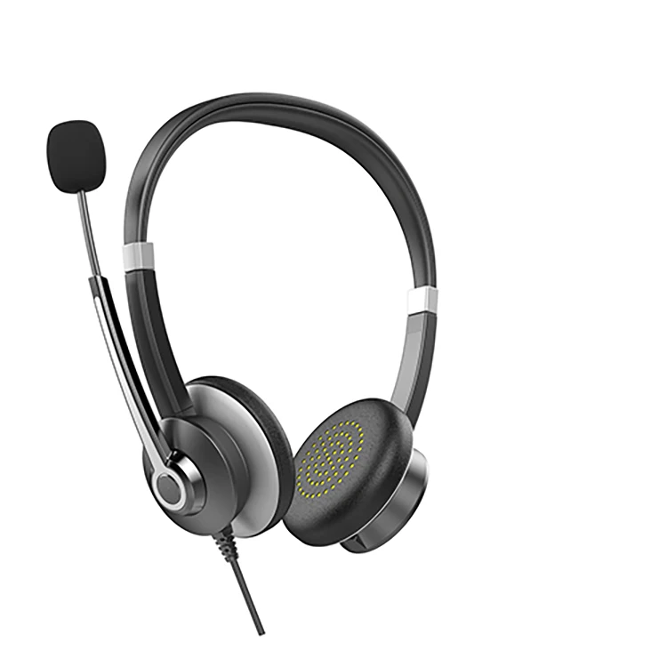 Wired Earbuds Earphones Office Gaming Headset With Microphone And Noise Canceling