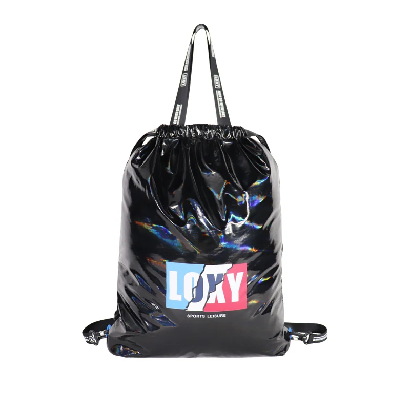 Nylon Hiking Running Sports Shoe Bag Women Rucksack Damen Men Travel Foldable Drawstring Printing Gym Gift Backpacks Bag