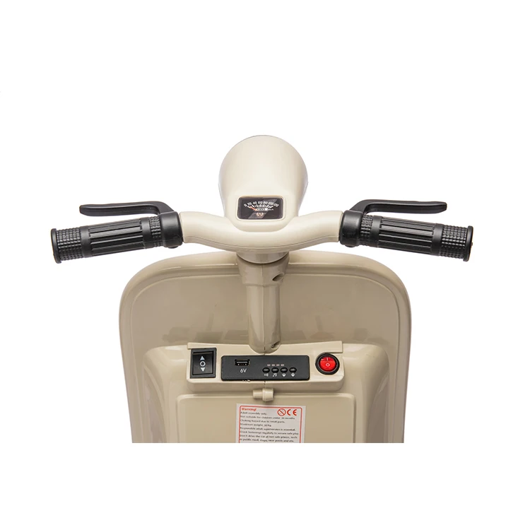 Licensed Vespa Rechargeable Battery Bike Kids Motorbike Baby Toys Electric 12v Motorcycle For Children