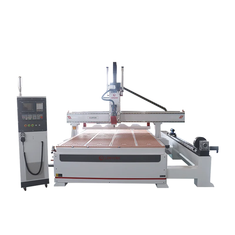 4*10ft Discount 1325 2130 ATC automatic Desktop Wood Cnc Router Milling Machine For Shoes Mold Woodworking Metal Aluminum