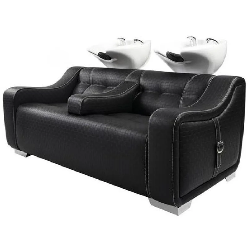 Wanghong European shampoo chair electric head massage back wash hair white shampoo chair for salon equipment