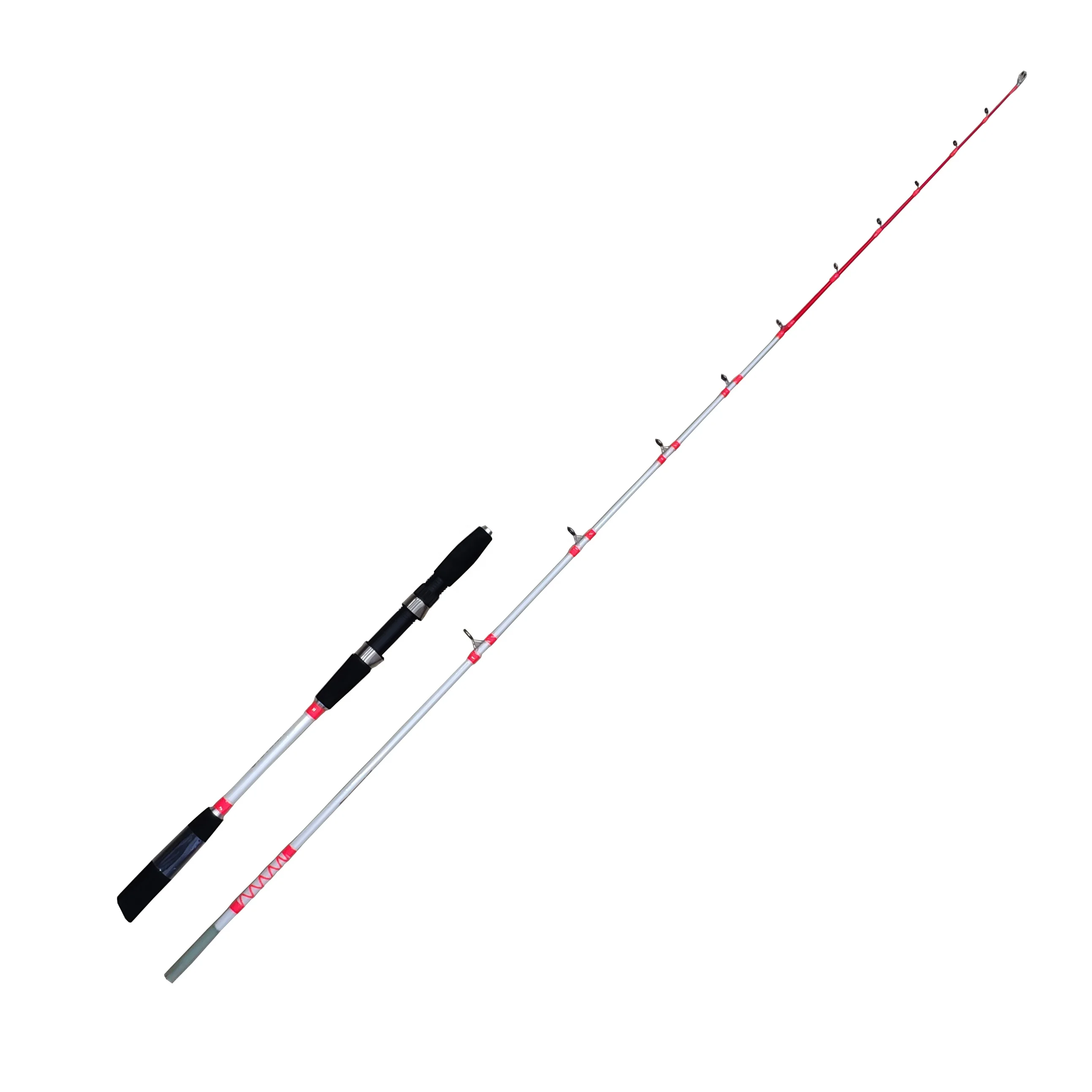 slow pitch jigging rod 2 section saltwater spinning jigging fishing rods 7-20lbs