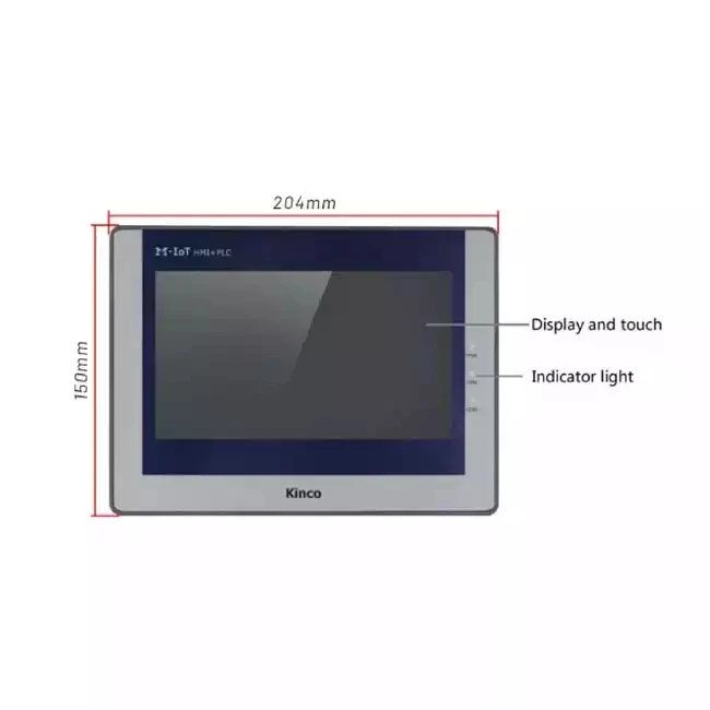 Kinco Iot Mk070e-33dt Hmi ПЛК с сенсорным экраном из серии все в одном, с сенсорным экраном, с Plc программируемый контроллер Встроенная панель поддерживает пульт дистанционного управления
