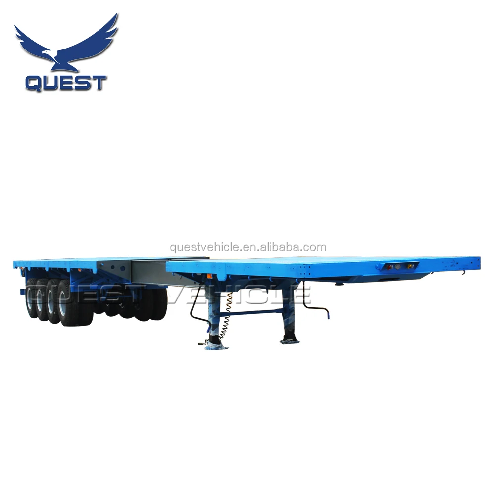 Factory Price High Quality 80 Tons 4 Axles Hot Sale Flatbed Semi Trailer Customizable Container Semi Trailer
