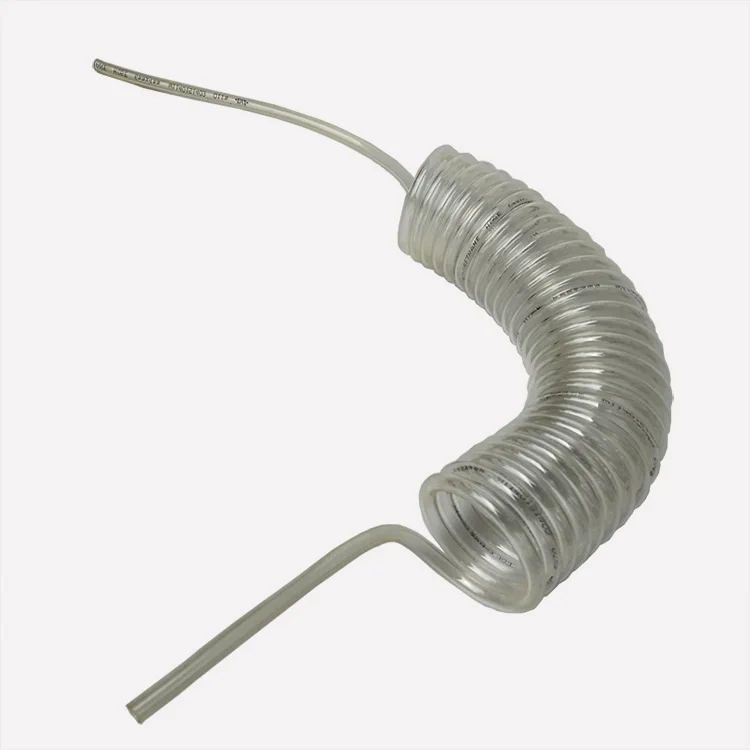 12x8 15m pneumatic spring pu air hose pneumatic tube air brake hose high pressure pe flexible spiral trailer air brake coil hose