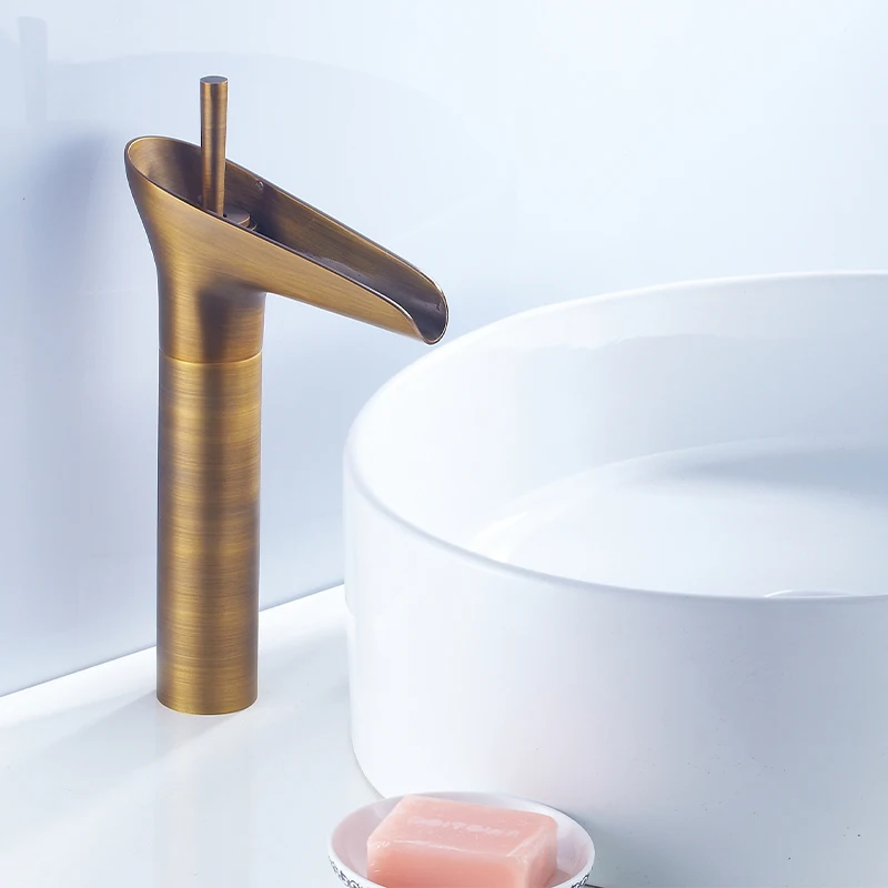 Samiyah Guangdong Kaiping Modern Bathroom Sink Taps Antique Brass Faucet Mixer Single Handle Basin Retro Faucets
