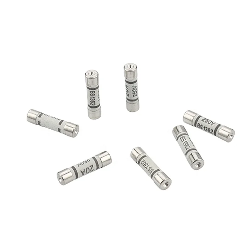 6.3 x 25mm Ceramic British BS1362 Plug Top Fuse   3A 5A 7A 10A 13A 20A ceramic fuse British Plug Top FUSE 240V