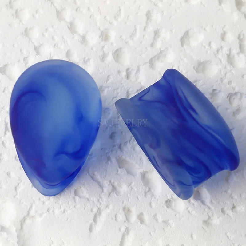 Glass Drop Shape Ear Tunnel Fashion Body Piercing Jewelry Wholesale Ear Plug Earrings Large Gauge Ear Tunnel