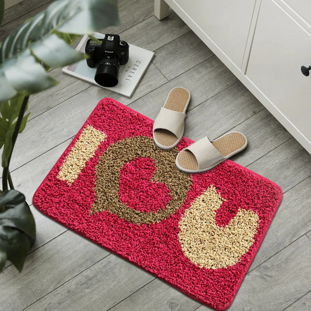 Luxury Modern Doormat Soft Designer Entry Door Rugs Dirt Trapper Floor Mat Non Slip Bathroom Shower Mat
