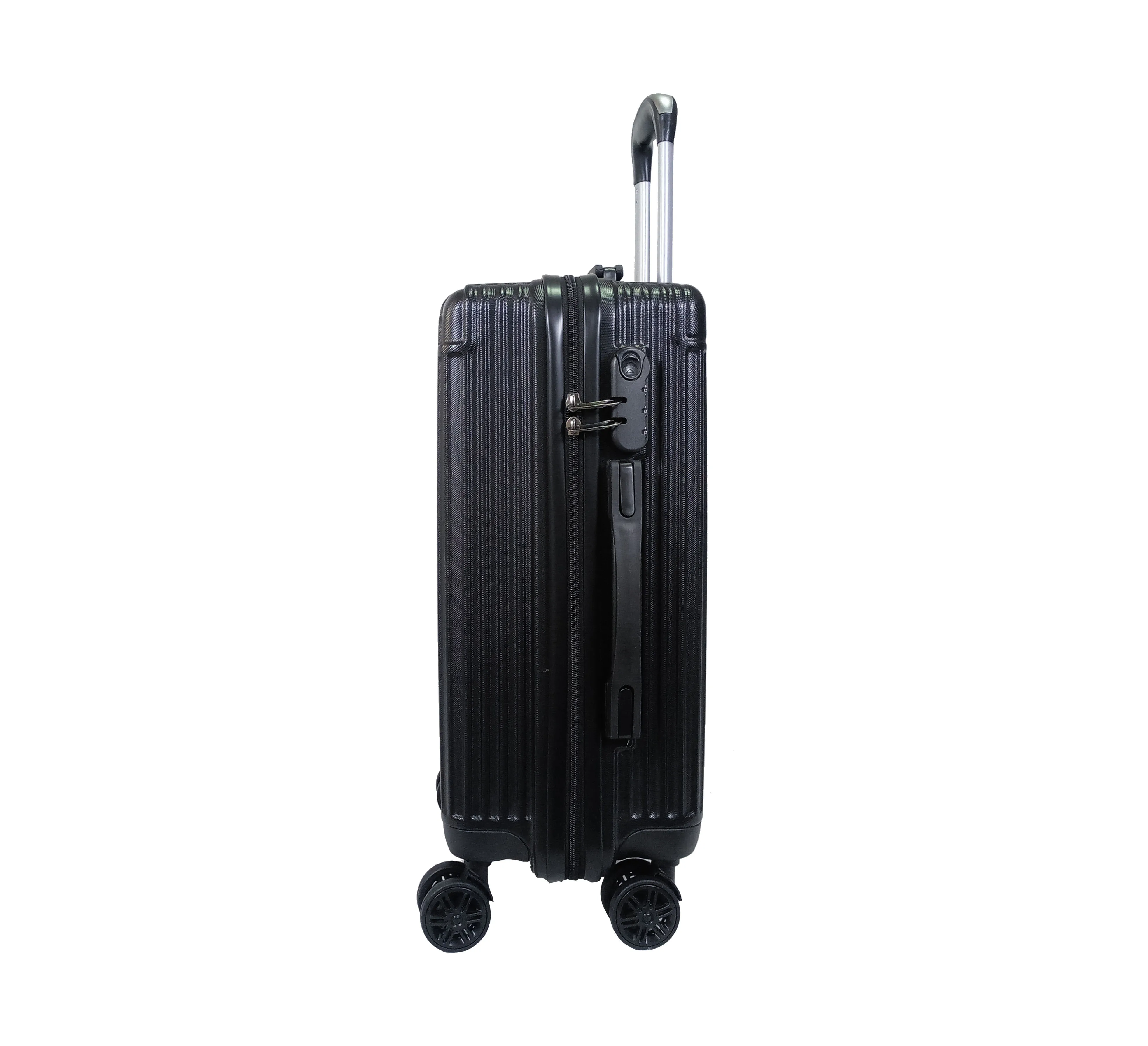Wholesale 3 piece Portable Carry-On Travel Suitcase Set ABS Large Capacity Trolley Luggage Sets for Unisex