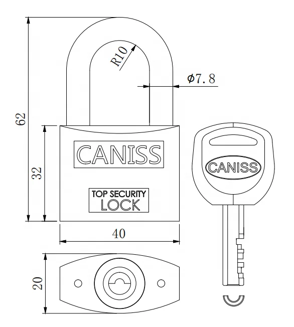 Safe code combination key alike lockable kitchen cabinet padlock