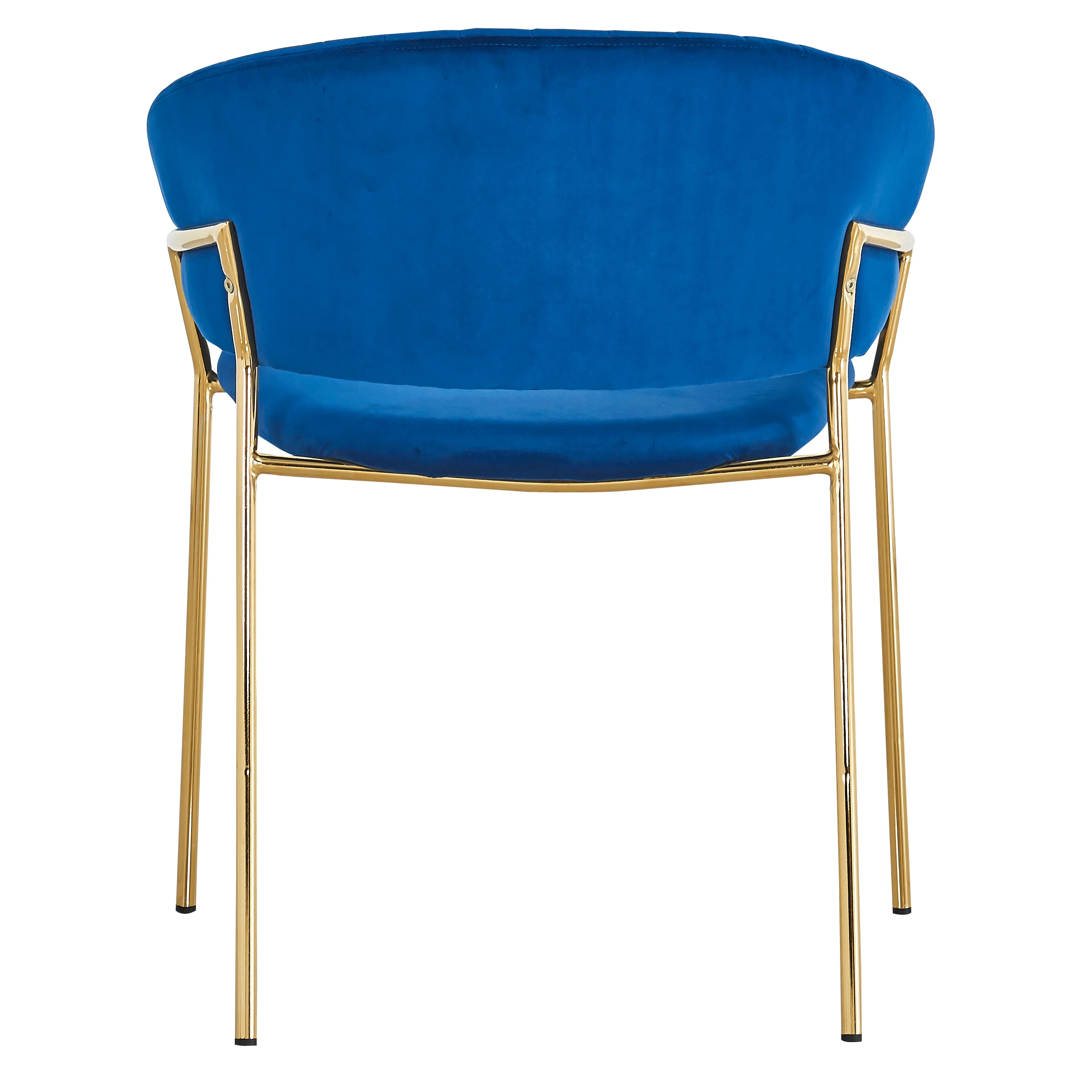 home furniture velvet dining chair arm chair with metal frame round back