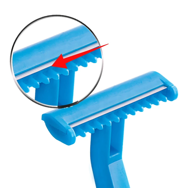New Type Twin Blade Disposable Razor Plastic Head Cover for Medical Use Shaver Razor