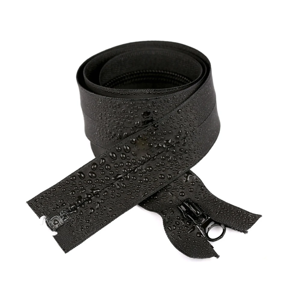 Packed Tpu Waterproof Woven Zipper Watertight Airtight Zipper Tpu Coated High Frequency Weldable Zippers