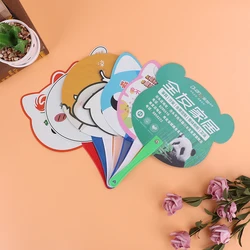 2022 Wholesale kpop cartoon cute multi-color held large hand round pvc picket fan