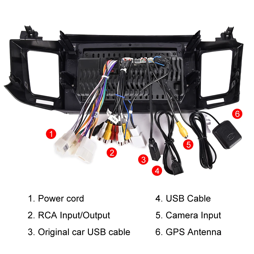 2 Din 10.1' Android 11 Car Radio Stereo 2 Din Radio Car Carplay Android Auto WIFI GPS AHD Cam For Toyota RAV4 2013-2018