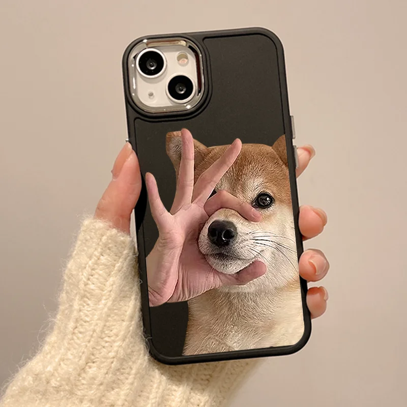 Simple ins милая собака чехол для телефона противоударный ТПУ iPhone 11-14 pro/pro max