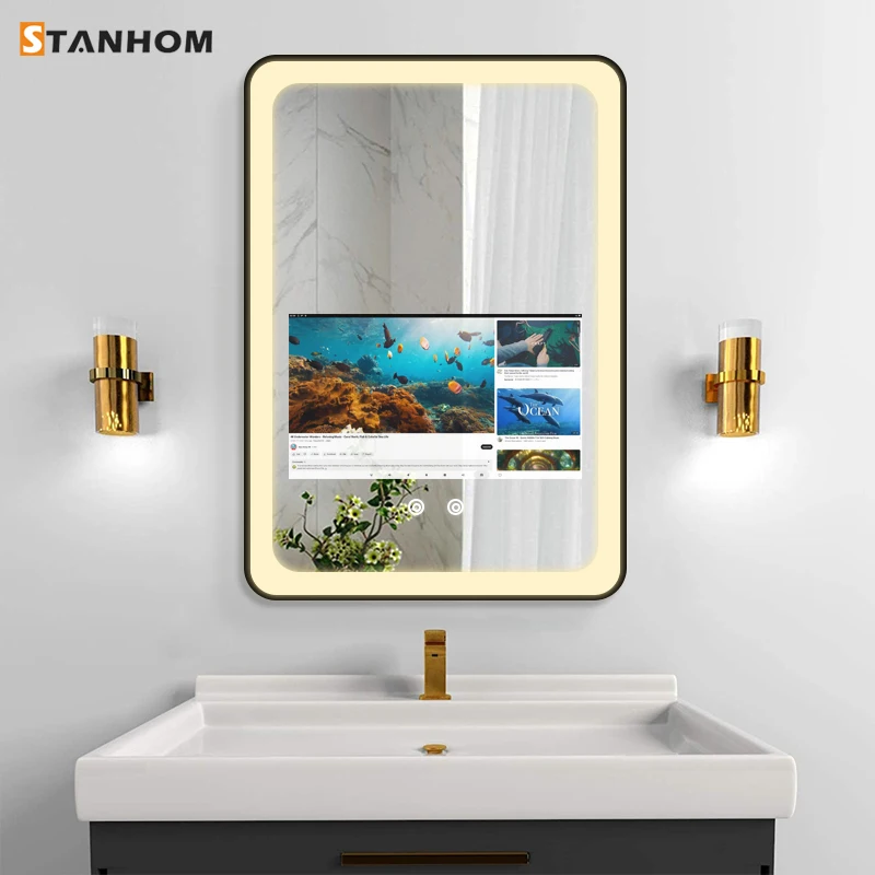 Настенный Android LED Smart TV Зеркало сенсорный экран