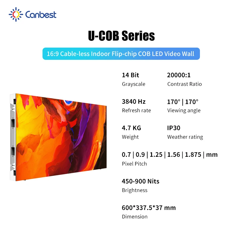 Indoor Cob P1.2 P1.5 P1.8 Pitch 1.5 1.56 1.58 Led Display Screen Fine Pixel Pitch Ledwall 1.8 P1.875 Led Video Wall Panel