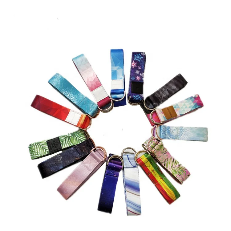 Экологичный хлопковый D-образный ремень для йоги, растягивающийся ремень, ремень для занятий йогой