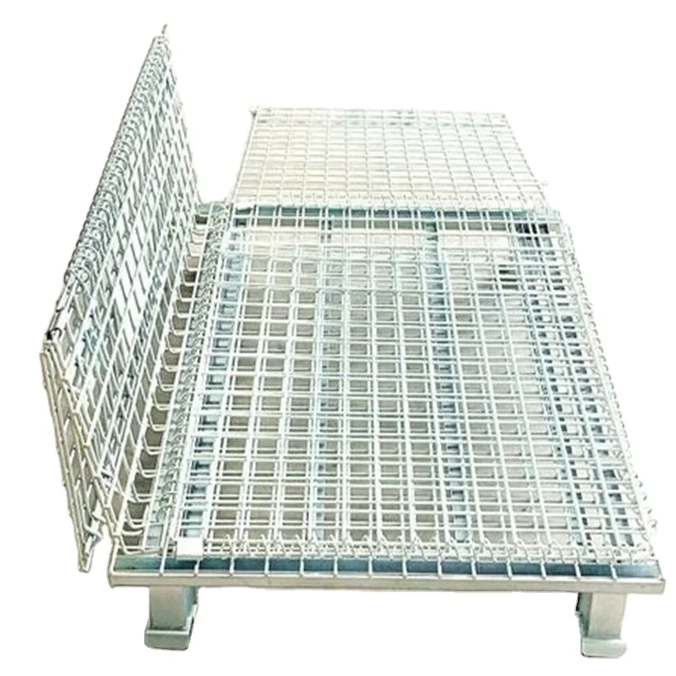 Divider for Stackable Mesh Cage Pallet/Large Stackable Mesh Cage Pallets/Heavy Duty Cage Pallet with Fork Guides