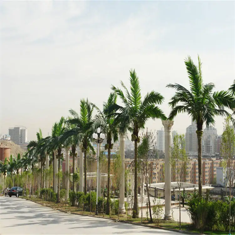 SPYHS29 Custom Size Artificial Coconut Palm Tree Arbre Fake Plant 100% Oem Odm One-Stop Procurement Services Art Space Design