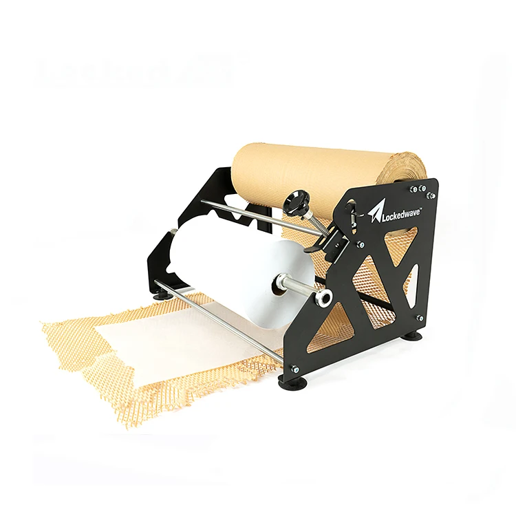 Регулируемый коричневый перерабатываемый амортизирующий диспенсер для обертывания бумаги с растягивающимся натяжением