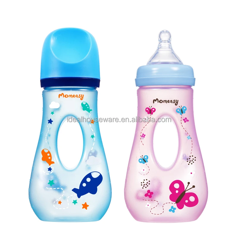 8oz PP Wide-Neck Baby Feeding Bottle, New style Baby Bottle, Easy grip Baby Feeding Bottle